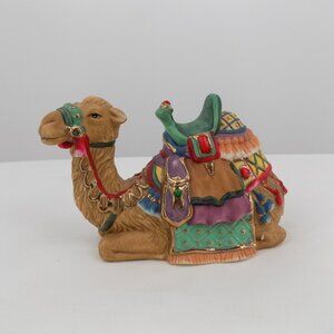 Traditions Ceramic Nativity Set 75177 Camel Figure Replacement Piece Laying 3.5"